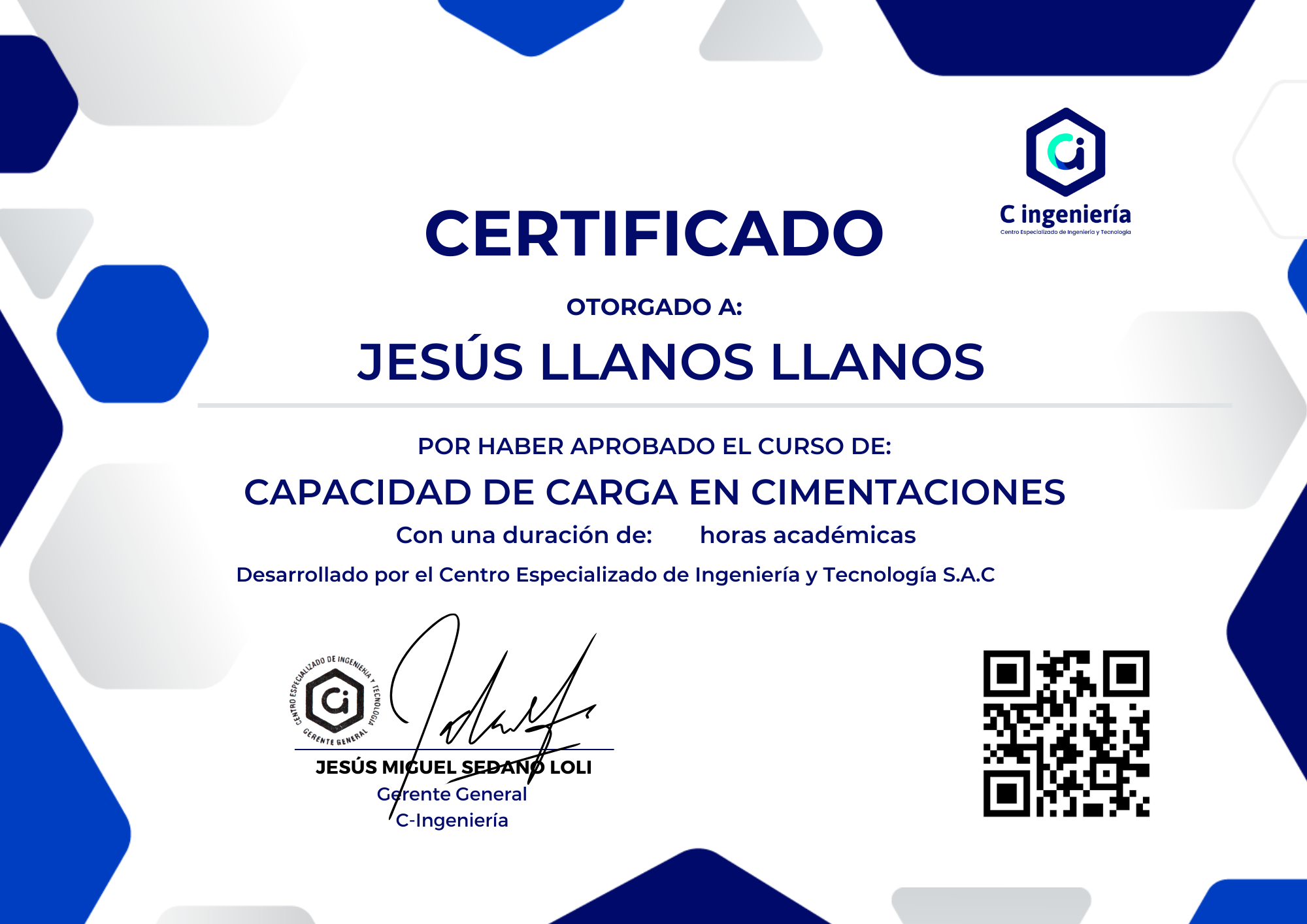 Certificado C-Ingenier&iacute;a