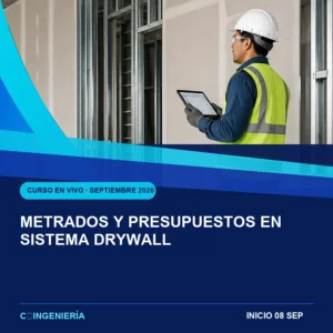 Metrados y Presupuestos en Sistema Drywall - curso en vivo de C-Ingeniería, septiembre 2026