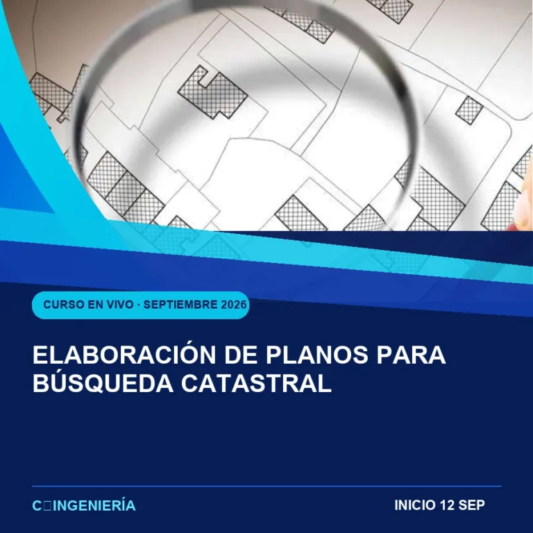Elaboración de Planos para Búsqueda Catastral - curso en vivo de C-Ingeniería, septiembre 2026