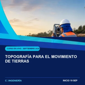 Topografía para el Movimiento de Tierras - curso en vivo de C-Ingeniería, septiembre 2026