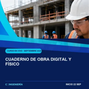 Cuaderno de Obra Digital y Físico - curso en vivo de C-Ingeniería, septiembre 2026