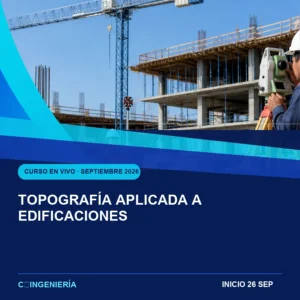 Topografía Aplicada a Edificaciones - curso en vivo de C-Ingeniería, septiembre 2026