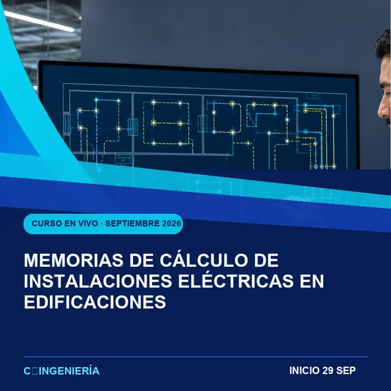 Memorias de Cálculo de Instalaciones Eléctricas en Edificaciones - curso en vivo de C-Ingeniería, septiembre 2026