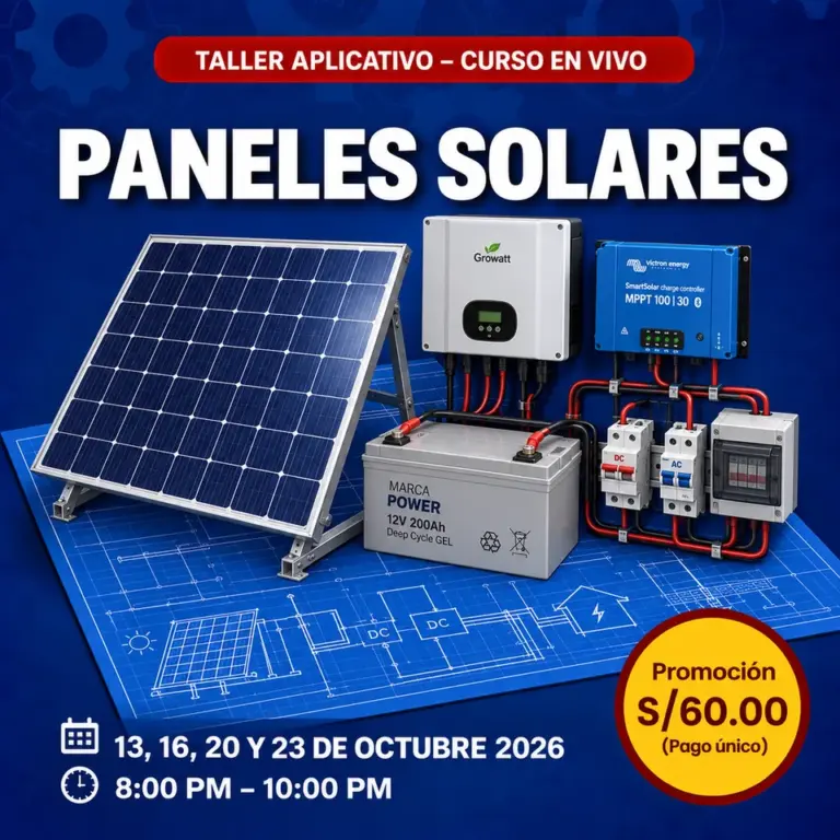 Paneles Solares - curso en vivo de C-Ingeniería, octubre 2026
